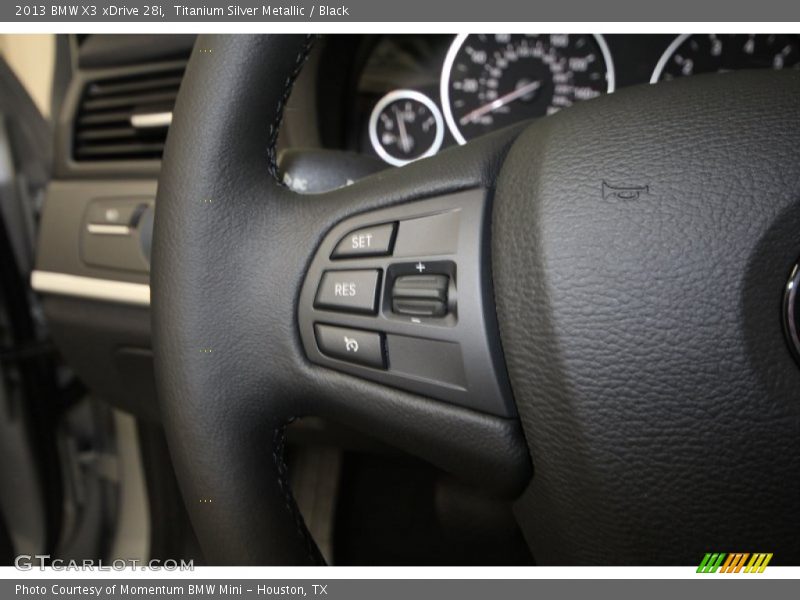 Titanium Silver Metallic / Black 2013 BMW X3 xDrive 28i