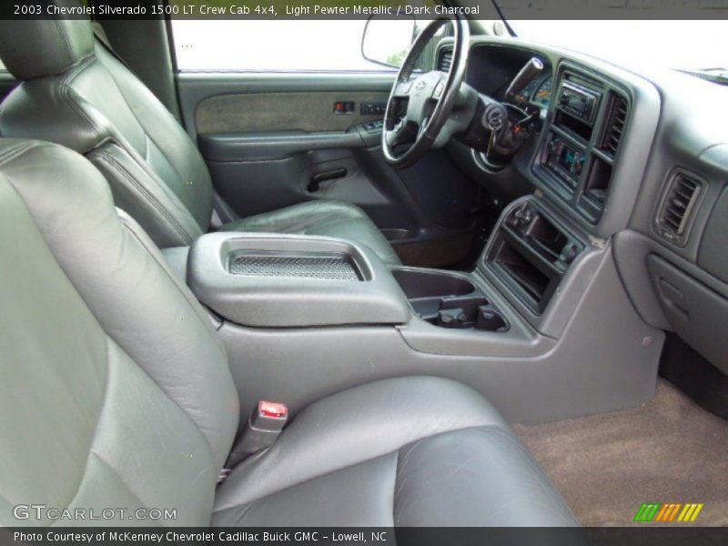 Light Pewter Metallic / Dark Charcoal 2003 Chevrolet Silverado 1500 LT Crew Cab 4x4
