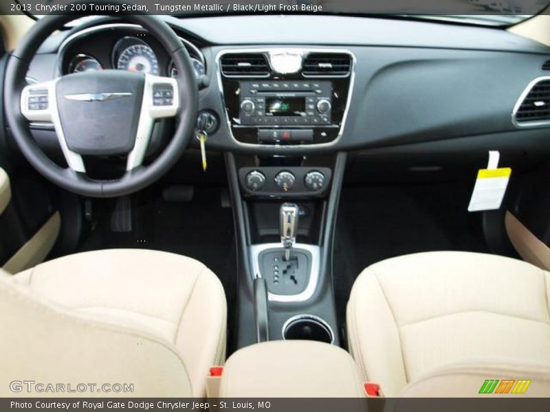 Tungsten Metallic / Black/Light Frost Beige 2013 Chrysler 200 Touring Sedan