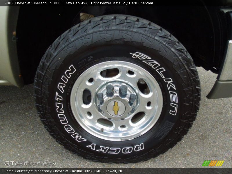 Light Pewter Metallic / Dark Charcoal 2003 Chevrolet Silverado 1500 LT Crew Cab 4x4
