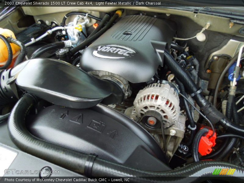 Light Pewter Metallic / Dark Charcoal 2003 Chevrolet Silverado 1500 LT Crew Cab 4x4