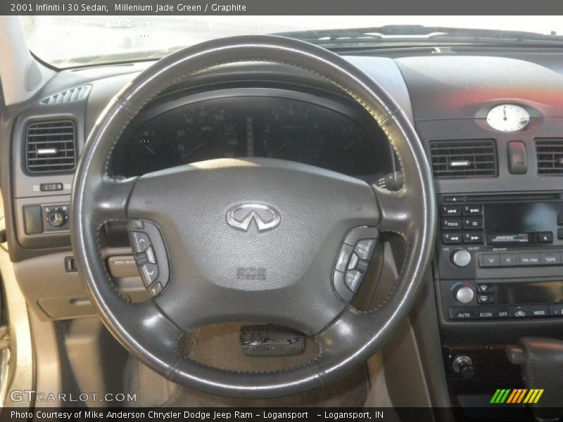 Millenium Jade Green / Graphite 2001 Infiniti I 30 Sedan