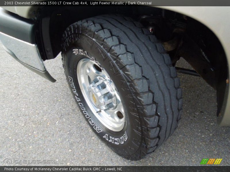 Light Pewter Metallic / Dark Charcoal 2003 Chevrolet Silverado 1500 LT Crew Cab 4x4