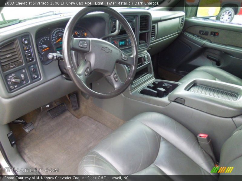 Light Pewter Metallic / Dark Charcoal 2003 Chevrolet Silverado 1500 LT Crew Cab 4x4