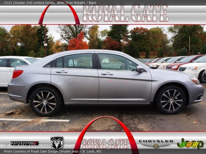 Billet Silver Metallic / Black 2013 Chrysler 200 Limited Sedan