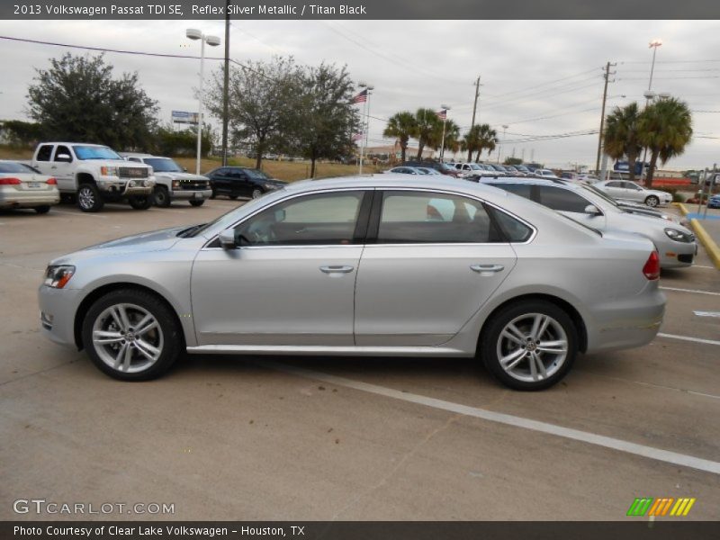 Reflex Silver Metallic / Titan Black 2013 Volkswagen Passat TDI SE