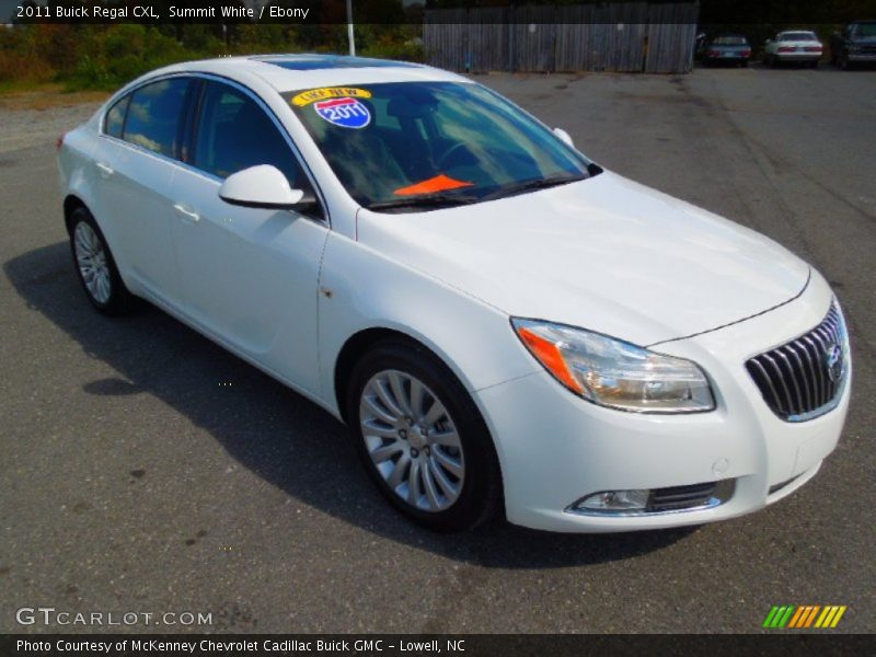 Summit White / Ebony 2011 Buick Regal CXL