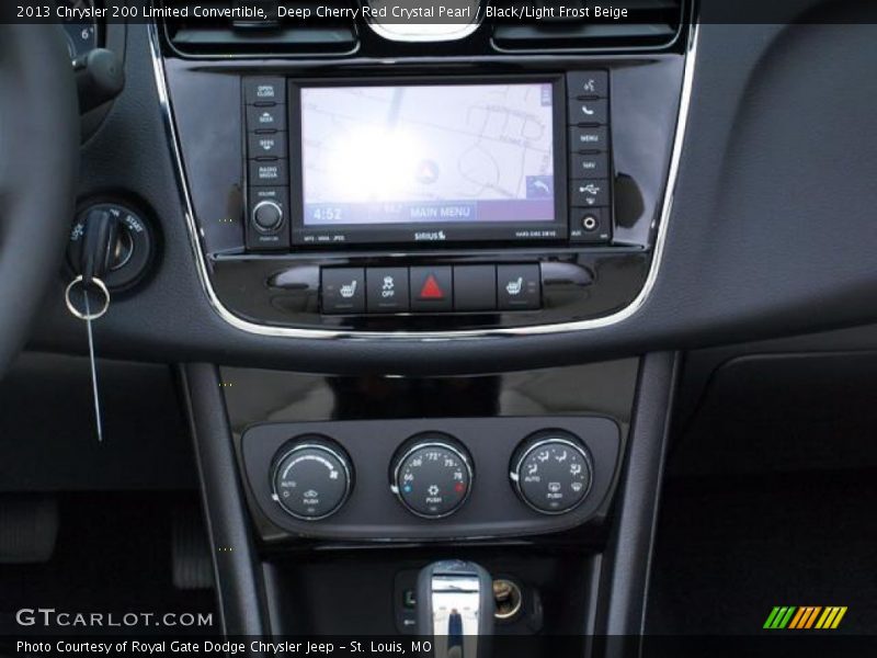 Deep Cherry Red Crystal Pearl / Black/Light Frost Beige 2013 Chrysler 200 Limited Convertible