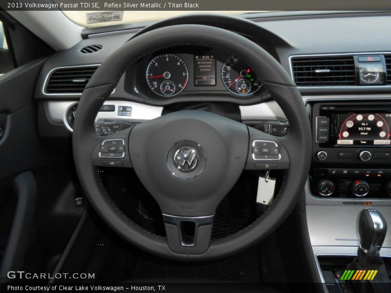 Reflex Silver Metallic / Titan Black 2013 Volkswagen Passat TDI SE