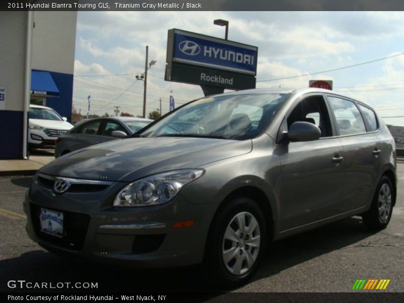 Titanium Gray Metallic / Black 2011 Hyundai Elantra Touring GLS