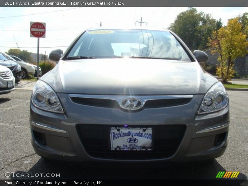 Titanium Gray Metallic / Black 2011 Hyundai Elantra Touring GLS