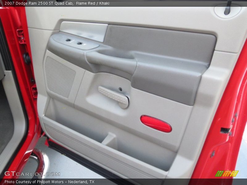 Flame Red / Khaki 2007 Dodge Ram 2500 ST Quad Cab