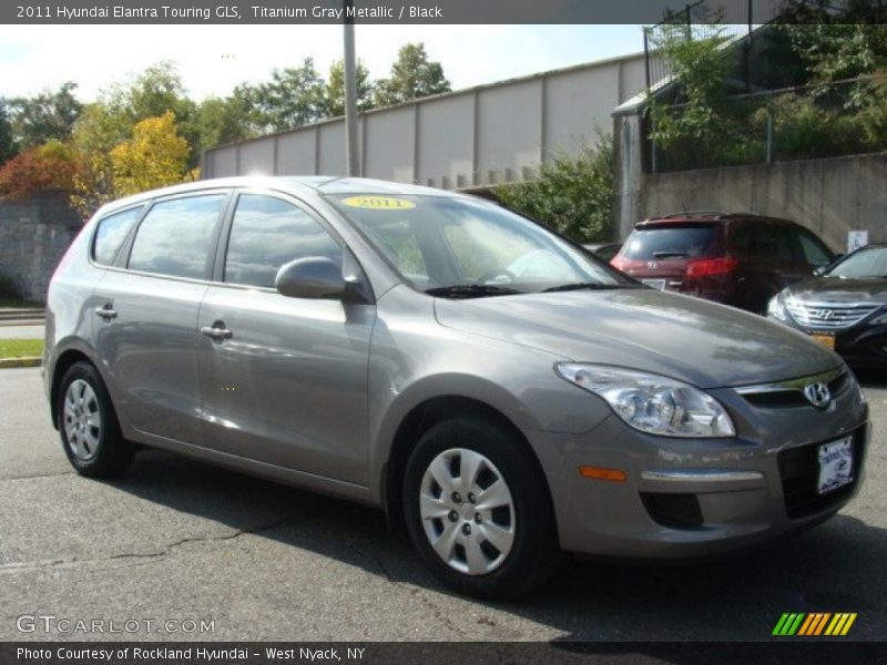 Titanium Gray Metallic / Black 2011 Hyundai Elantra Touring GLS