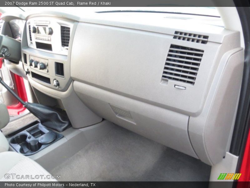 Flame Red / Khaki 2007 Dodge Ram 2500 ST Quad Cab