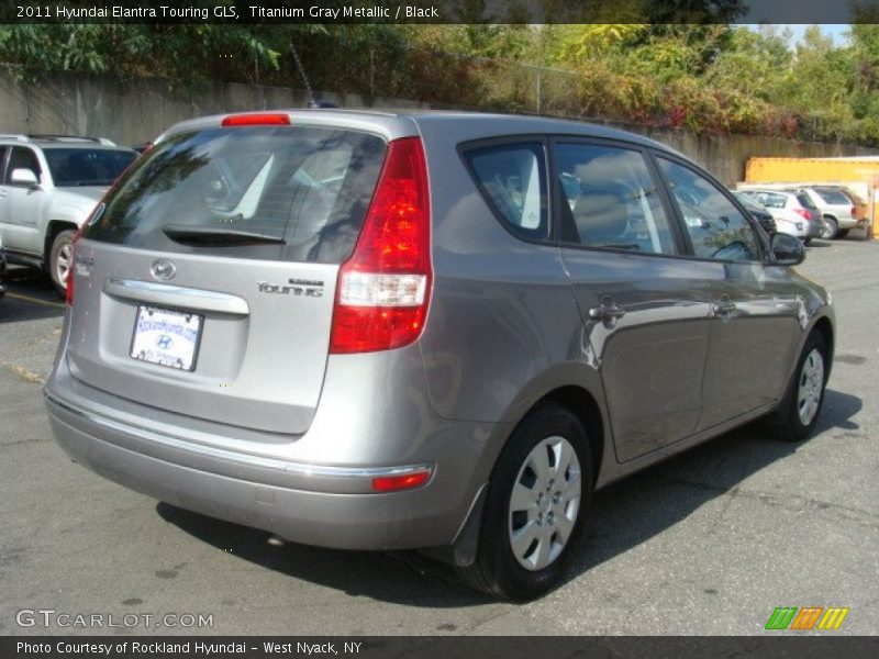 Titanium Gray Metallic / Black 2011 Hyundai Elantra Touring GLS