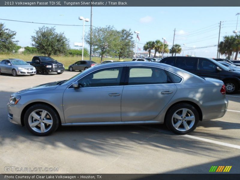 Tungsten Silver Metallic / Titan Black 2013 Volkswagen Passat TDI SE