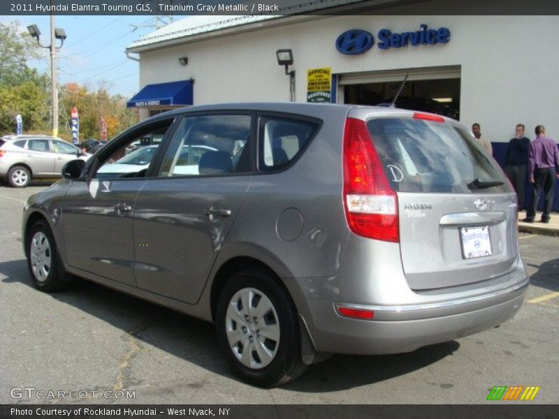 Titanium Gray Metallic / Black 2011 Hyundai Elantra Touring GLS