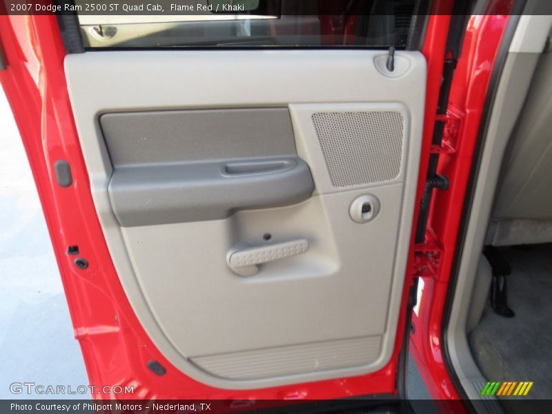 Flame Red / Khaki 2007 Dodge Ram 2500 ST Quad Cab