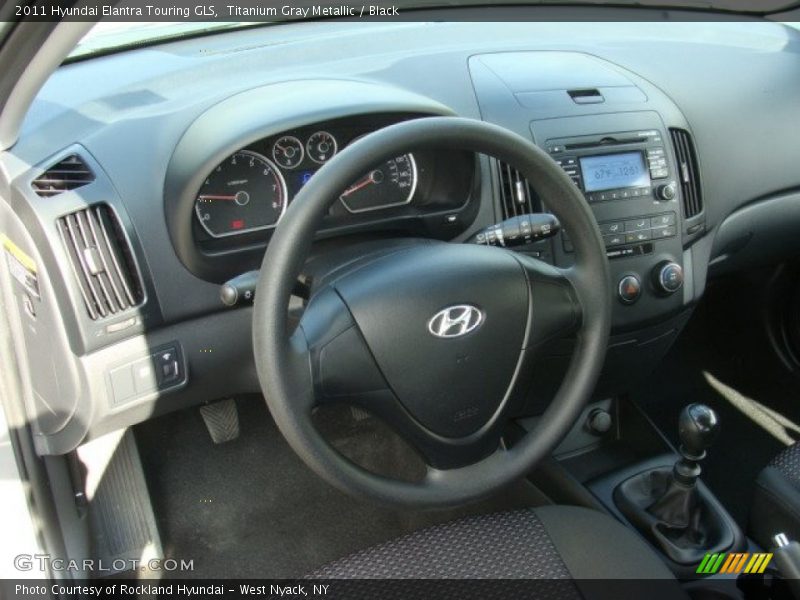 Titanium Gray Metallic / Black 2011 Hyundai Elantra Touring GLS