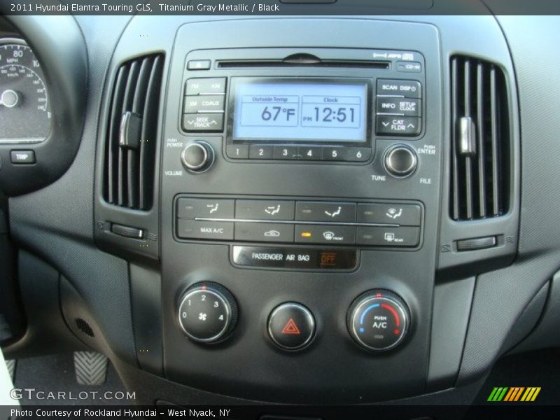 Titanium Gray Metallic / Black 2011 Hyundai Elantra Touring GLS