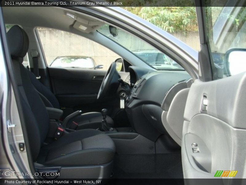 Titanium Gray Metallic / Black 2011 Hyundai Elantra Touring GLS