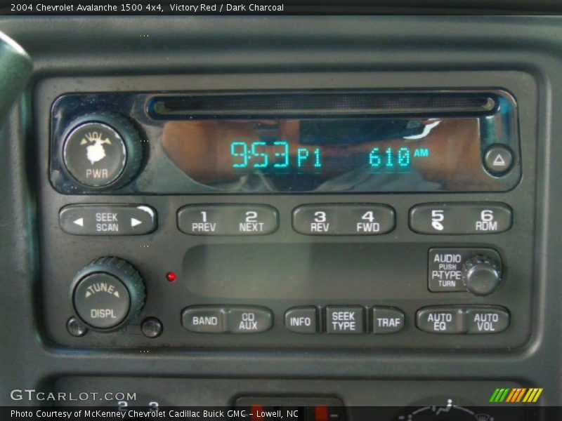 Victory Red / Dark Charcoal 2004 Chevrolet Avalanche 1500 4x4