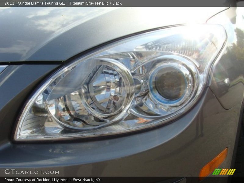 Titanium Gray Metallic / Black 2011 Hyundai Elantra Touring GLS