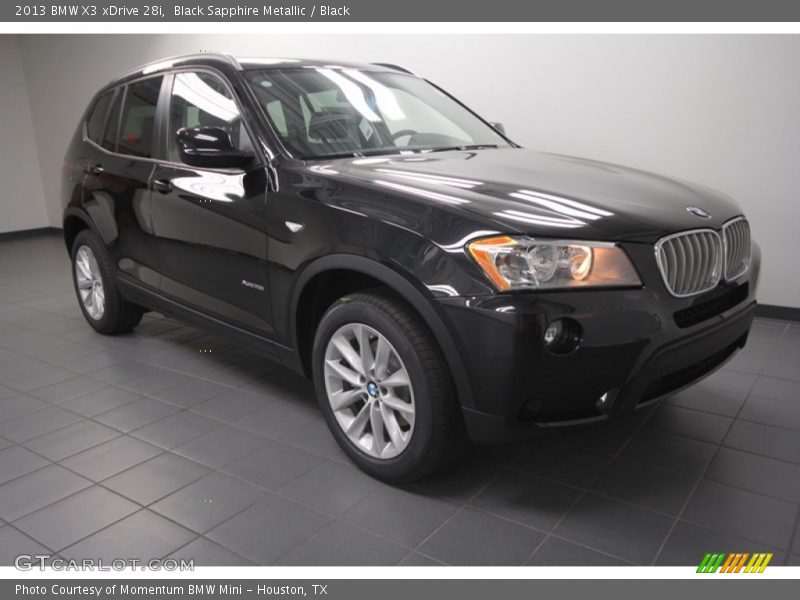 Black Sapphire Metallic / Black 2013 BMW X3 xDrive 28i