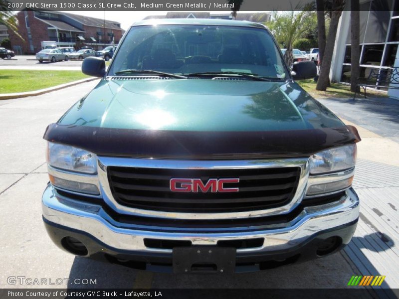 Medium Green Metallic / Neutral 2007 GMC Sierra 1500 Classic SL Crew Cab