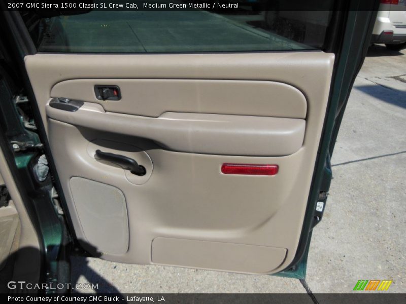 Medium Green Metallic / Neutral 2007 GMC Sierra 1500 Classic SL Crew Cab