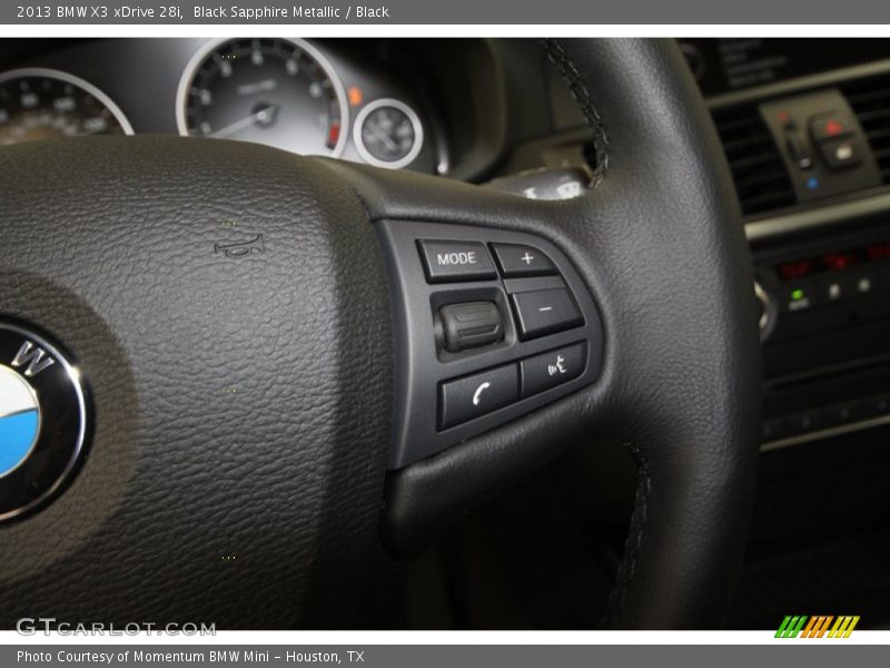 Black Sapphire Metallic / Black 2013 BMW X3 xDrive 28i