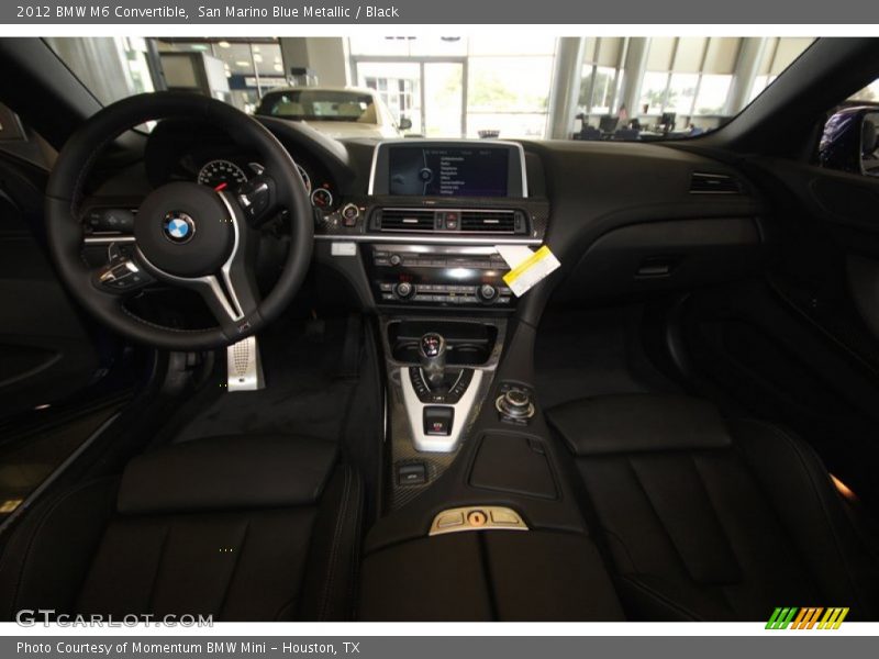 San Marino Blue Metallic / Black 2012 BMW M6 Convertible