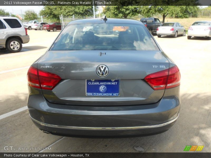 Platinum Gray Metallic / Titan Black 2013 Volkswagen Passat TDI SEL