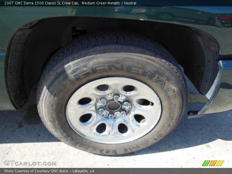 Medium Green Metallic / Neutral 2007 GMC Sierra 1500 Classic SL Crew Cab