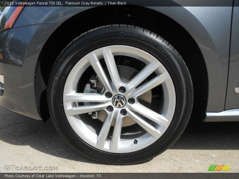 Platinum Gray Metallic / Titan Black 2013 Volkswagen Passat TDI SEL