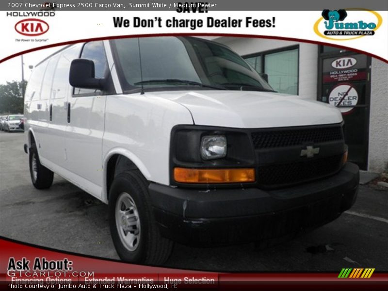 Summit White / Medium Pewter 2007 Chevrolet Express 2500 Cargo Van
