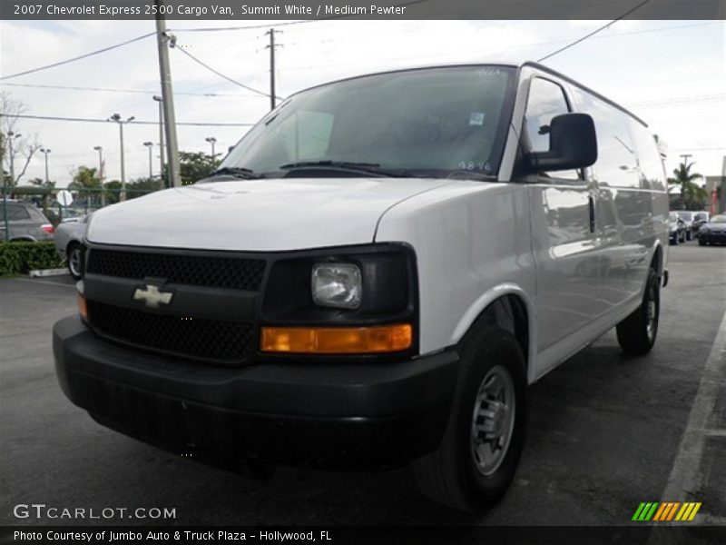 Summit White / Medium Pewter 2007 Chevrolet Express 2500 Cargo Van