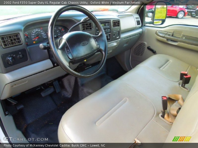 Medium Parchment Interior - 2002 F350 Super Duty XL Regular Cab Chassis Utility 