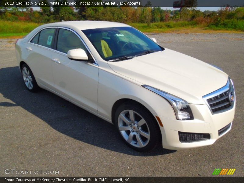 White Diamond Tricoat / Caramel/Jet Black Accents 2013 Cadillac ATS 2.5L