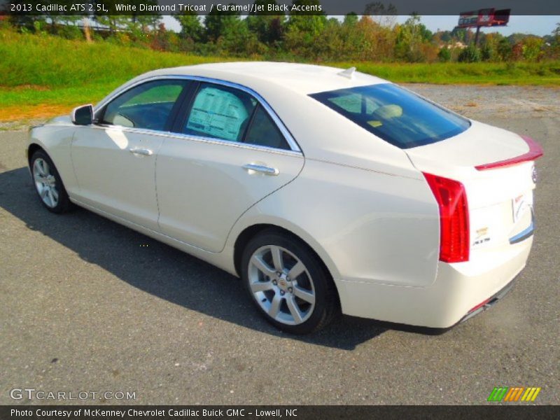 White Diamond Tricoat / Caramel/Jet Black Accents 2013 Cadillac ATS 2.5L