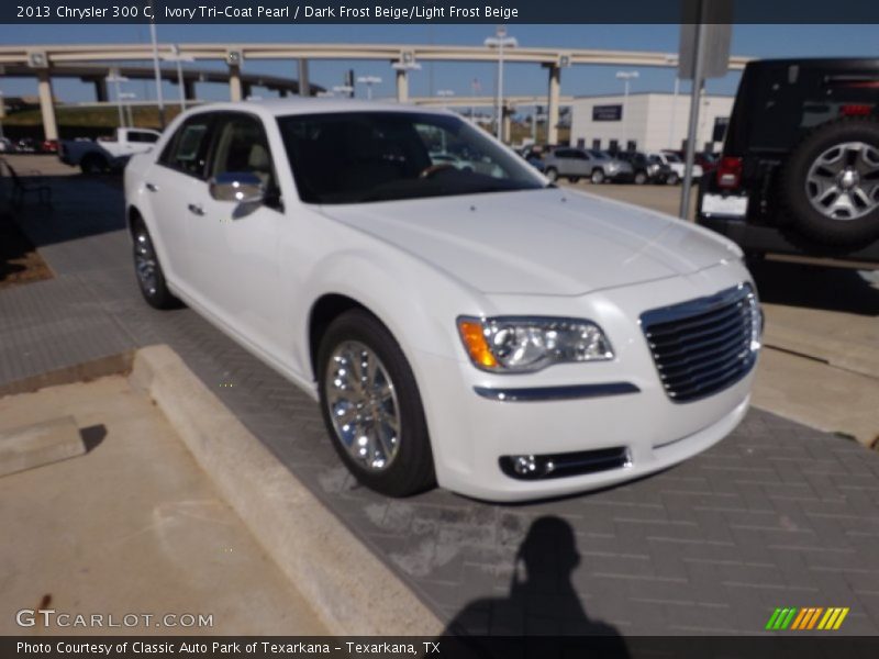 Ivory Tri-Coat Pearl / Dark Frost Beige/Light Frost Beige 2013 Chrysler 300 C