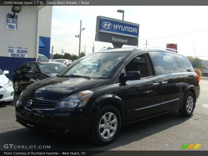 Galaxy Black Metallic / Beige 2008 Nissan Quest 3.5 SL