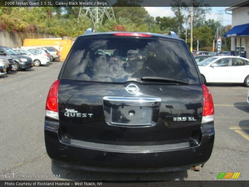 Galaxy Black Metallic / Beige 2008 Nissan Quest 3.5 SL