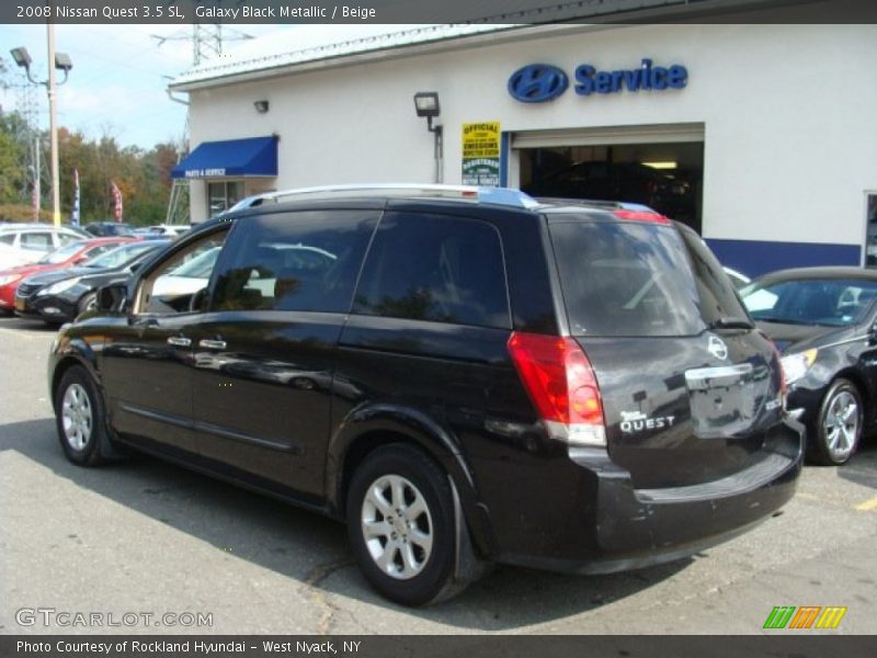 Galaxy Black Metallic / Beige 2008 Nissan Quest 3.5 SL