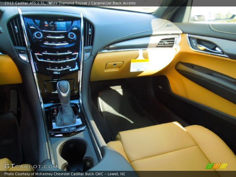 White Diamond Tricoat / Caramel/Jet Black Accents 2013 Cadillac ATS 2.5L