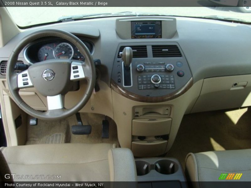 Galaxy Black Metallic / Beige 2008 Nissan Quest 3.5 SL