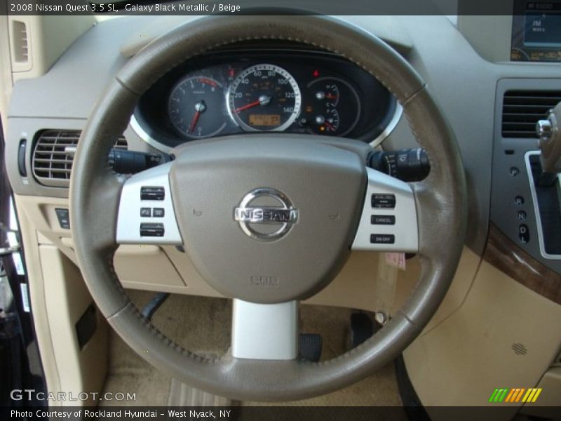 Galaxy Black Metallic / Beige 2008 Nissan Quest 3.5 SL