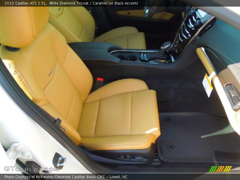 White Diamond Tricoat / Caramel/Jet Black Accents 2013 Cadillac ATS 2.5L