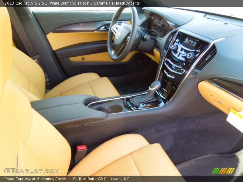 White Diamond Tricoat / Caramel/Jet Black Accents 2013 Cadillac ATS 2.5L