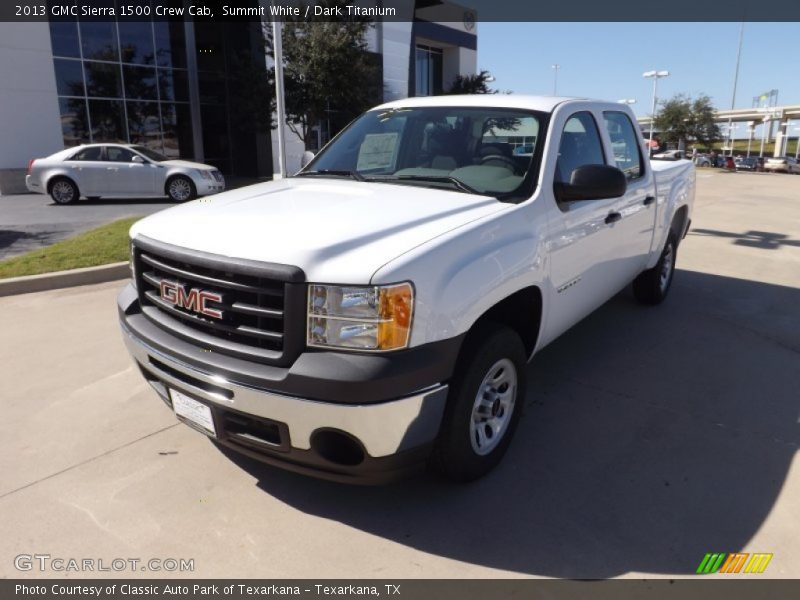 Summit White / Dark Titanium 2013 GMC Sierra 1500 Crew Cab